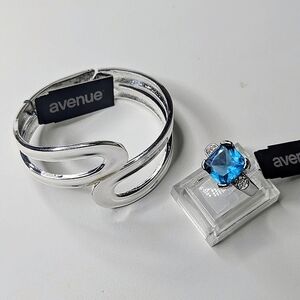 Blue Ring Silver Bracelet 10
